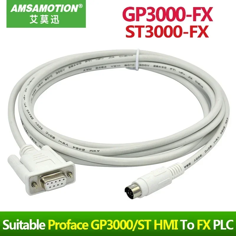 GP3000/ST-FX ST3000-FX для Proface GP3000 ST3301 Series Сенсорная панель HMI CA3-CBLFX-01 к кабелю ПЛК Mitsubishi FX FX3U