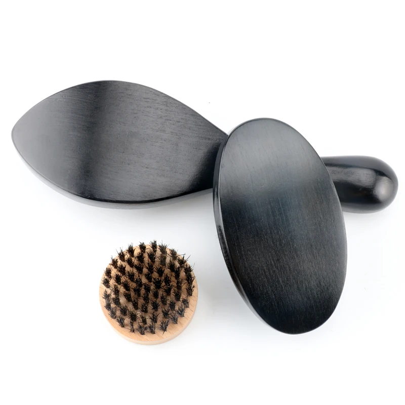 

НОВАЯ щетка из буковой щетины, Мужская Расческа с длинной ручкой для укладки, длинная изогнутая щетка для бороды, щетка для чистки волос на л...