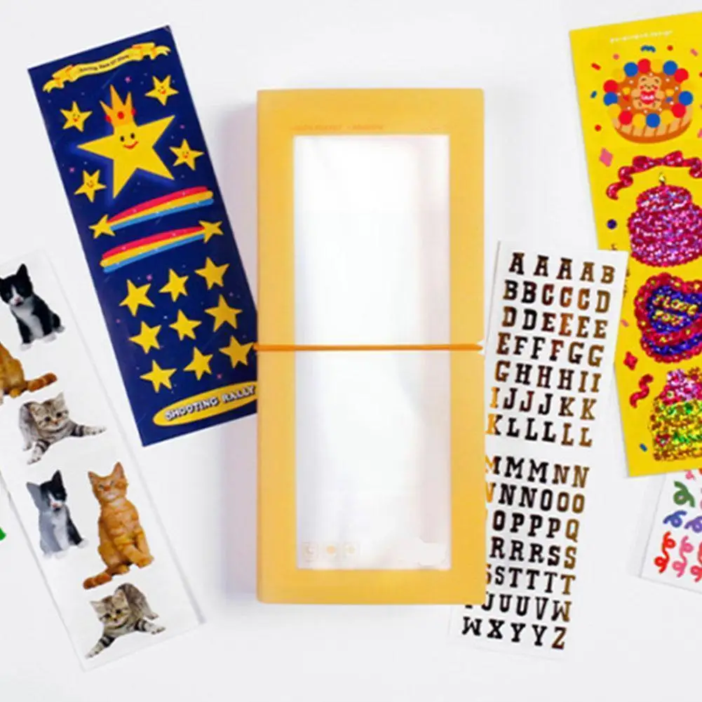 

30slots Sticker Storage Volumes Filing Products Insert Stickers Booklet Decorative Idol Folder Card Book Stickers Storage S7a2