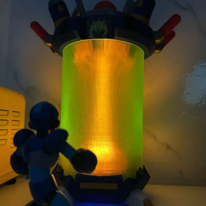 Фото Аниме-светильник Mega Man X Rockman X в виде транспортной капсулы, светодиодный ночник, настольная лампа, аниме-мерч, коллекционный подарок в демонстрационной коробке №4