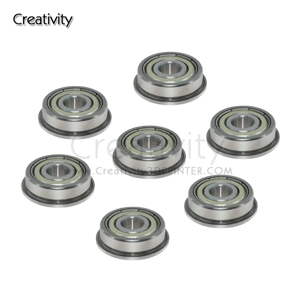 

10pcs/lot Flange Bushing Ball Bearings 6*19*6mm Mechanical Replace F626ZZ Metric Flanged for 3D Printer Motor Part parts F626