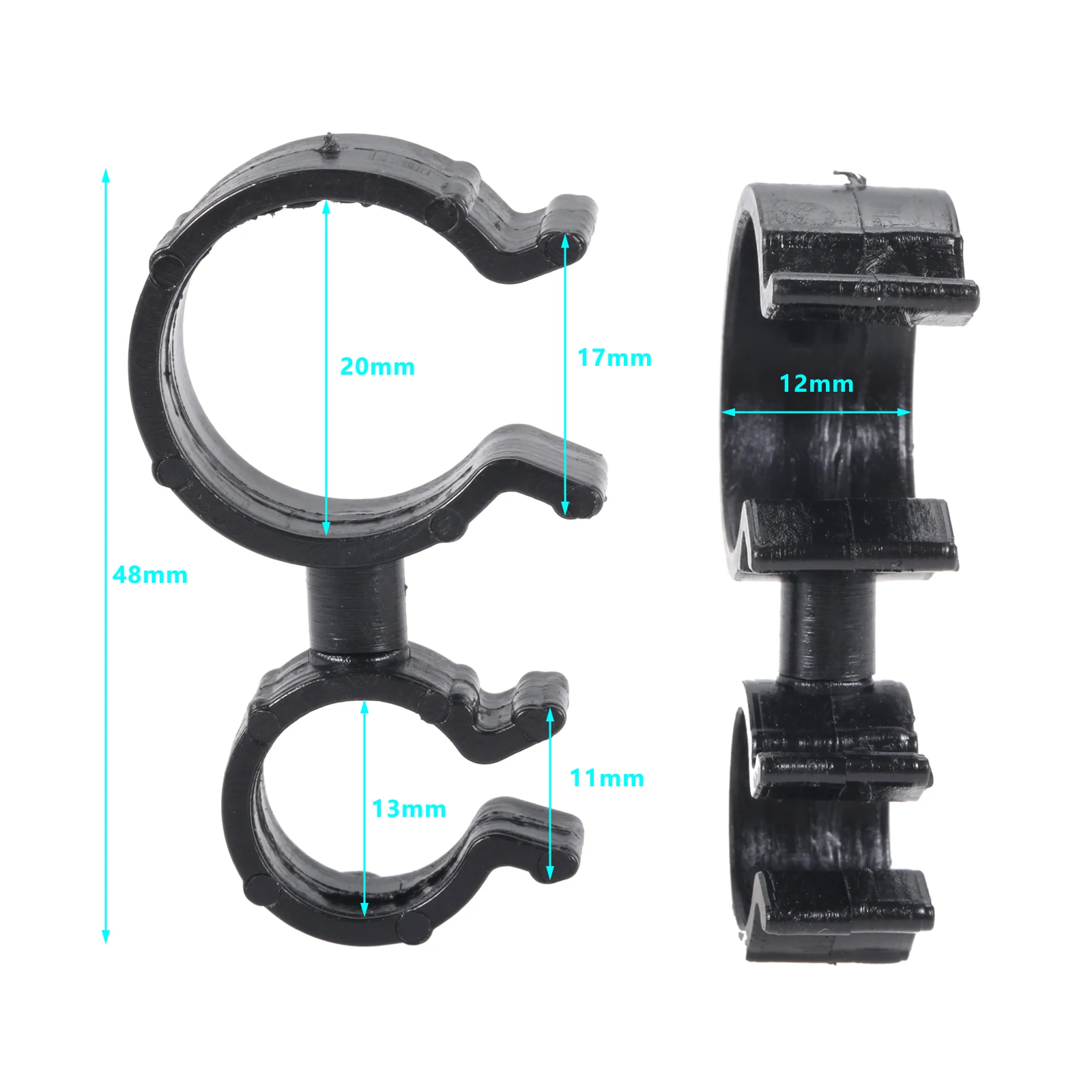

4pcs Car Tubing Hose Bracket Clamp Tubing Clip for Golf 6 MK6 Jetta Passat CC Tiguan Touran Car Black Plastic Fastener Clip