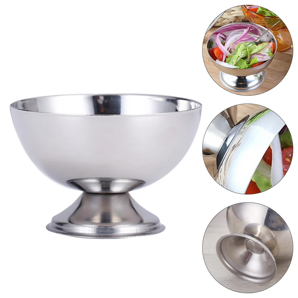 

Parfait Cups Cake Container Trifle Cups Clear Container Stainless Steel Salad Cup Pudding Metal Sauce Cups