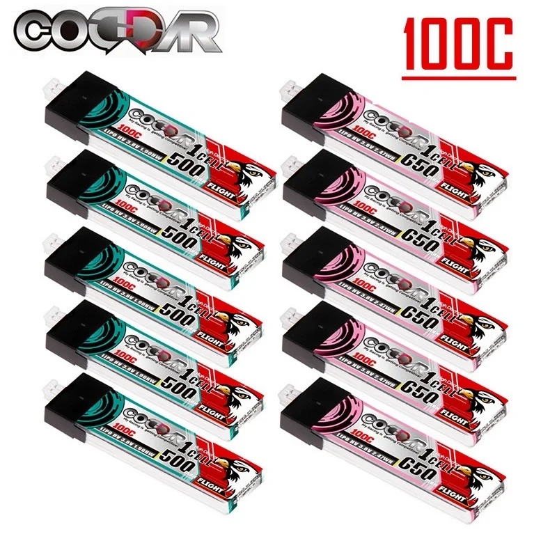 

5 шт. CODDAR 1S 3,8 в Lipo100C 500 мАч 650 мАч LIHV аккумулятор с разъемом PH2.0 для радиоуправляемого дрона FPV комнатный EMAX TinyHawk S II mobula7 лодки
