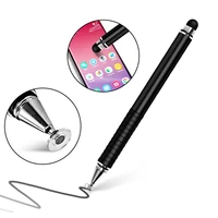 2 in 1 stylus for smartphone tablet thick thin drawing capacitive pencil universal android mobile screen metal note touch pen