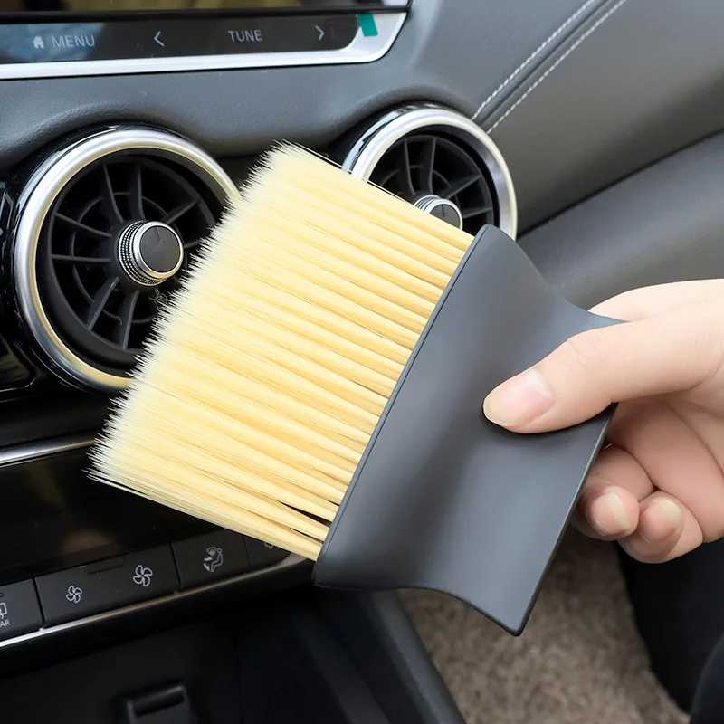 

Car Cleaning Tools Air Conditioning Air Outlet Cleaning Dust Removal Soft Brush Multifunctional Auto Interior Cleaning Tool 1Pc