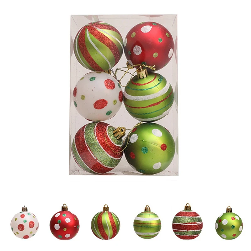 6 шт. Рождественские елочные украшения набор украшений для осеннего декора на