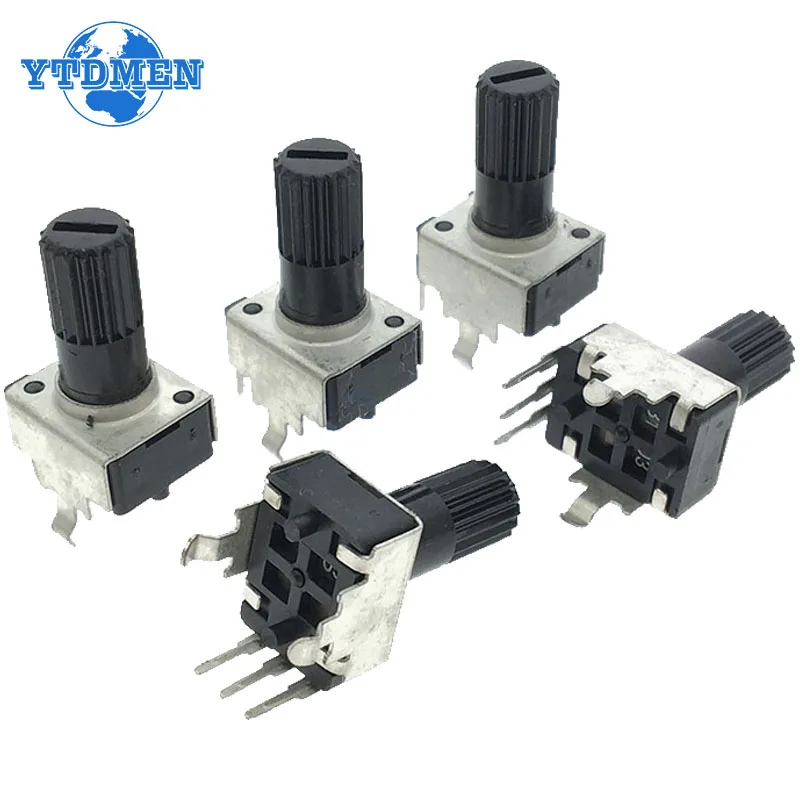 

Вертикальный потенциометр RV09 12,5 мм, 10 шт., 1K, 2K, 5k, 10K, 20K, 50K, 100K, 500K, 0932 K, 3 контакта, фотобумага