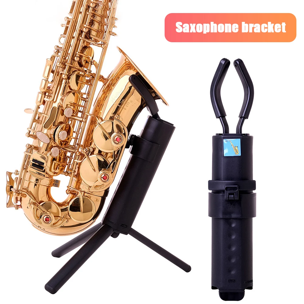 

Portable Foldable Alto Sax Stand Adjustable Anti-Slip Triangle Saxophone Floor Holder Woodwind Musical Instrument Storage Rack
