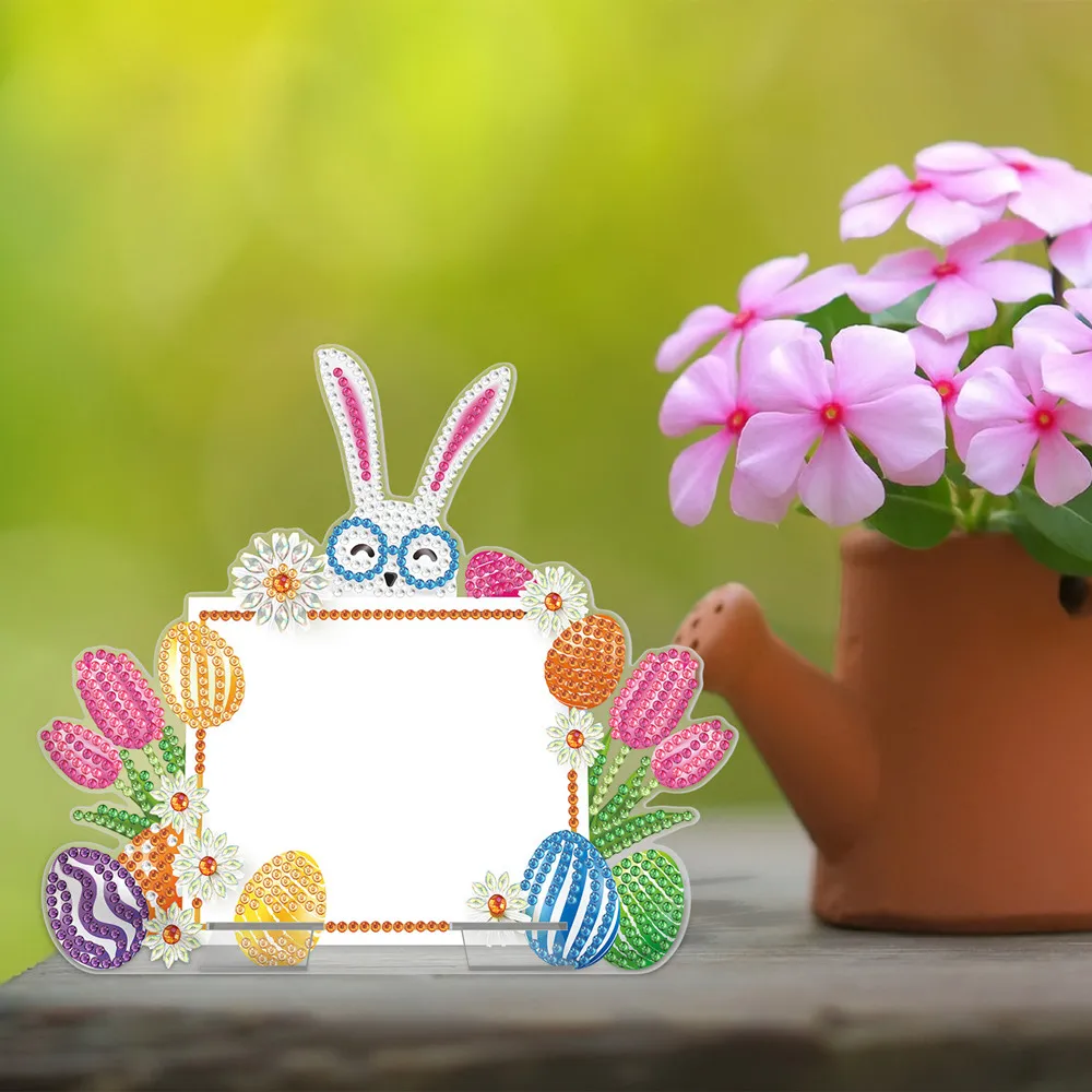 

5D DIY Diamond Painting Cartoon Animals Message Board Diamond Embroidery Cross Stitch Mosaic Home Decor Easter Bunny Egg Gift