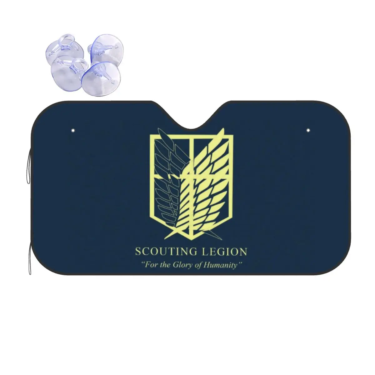 

Scouting Legion Wings Of Liberty Sunshade Windscreen Attack on Titan Anime Car Front Windshield Sunshade Visor Heat Reflector