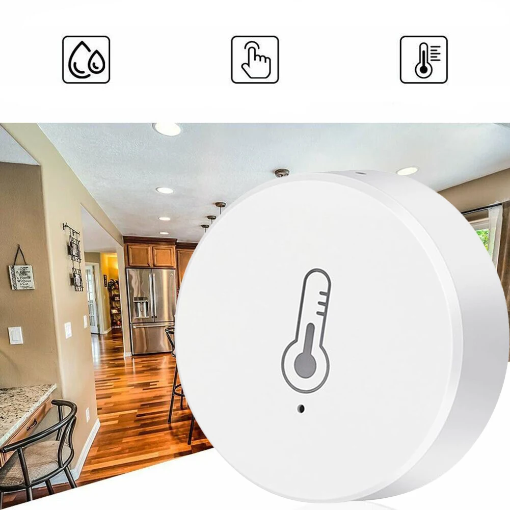 

Wireless Temperature And Humidity Sensor Smart Home App Voice Control Works Remote Monitoring For The Tuya Smart Home System