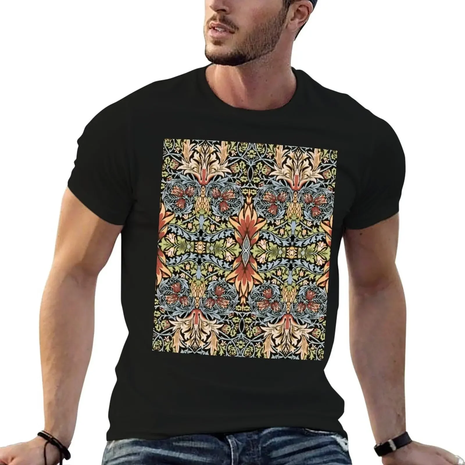 Футболка William Morris Snakehead блузка быстросохнущие футболки с аниме мужская одежда
