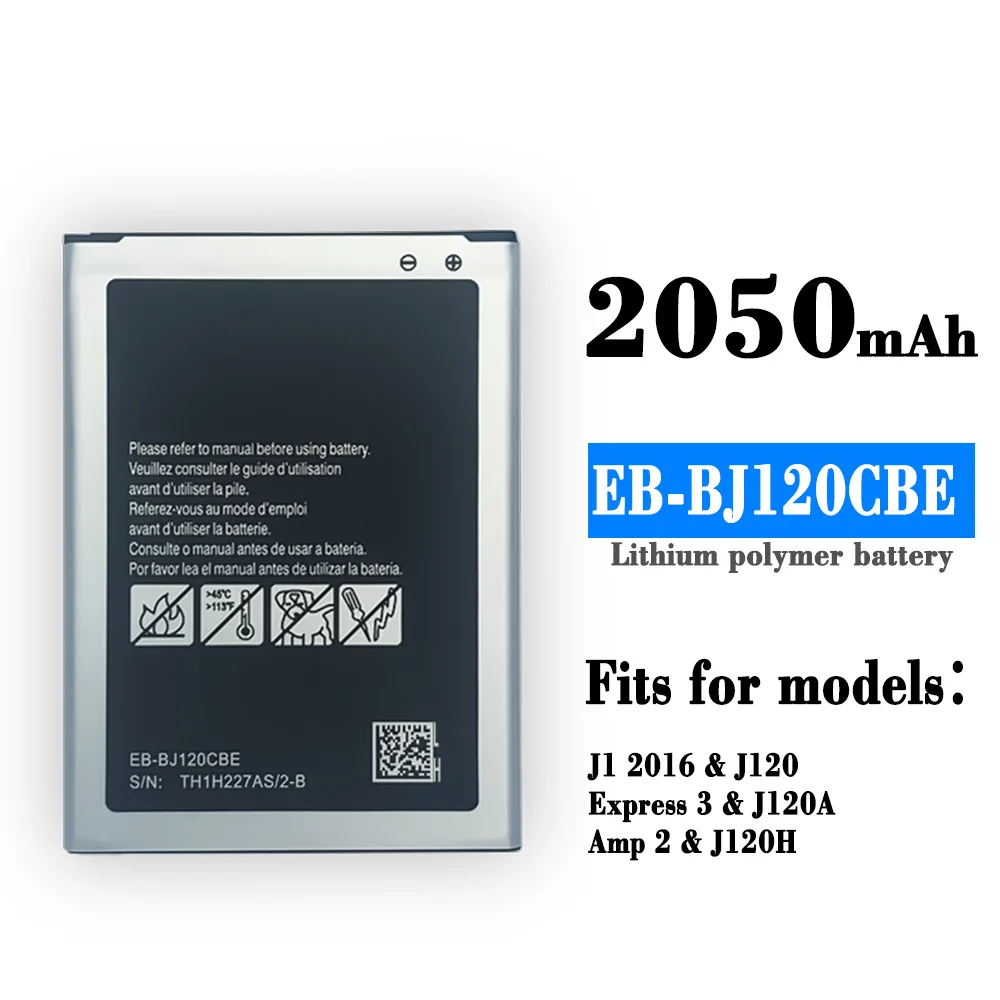 

100% Orginal High Quality Replacement Battery For Samsung J120 Express 3 EB-BJ120CBE Mobile Phone New Built-in Batteries