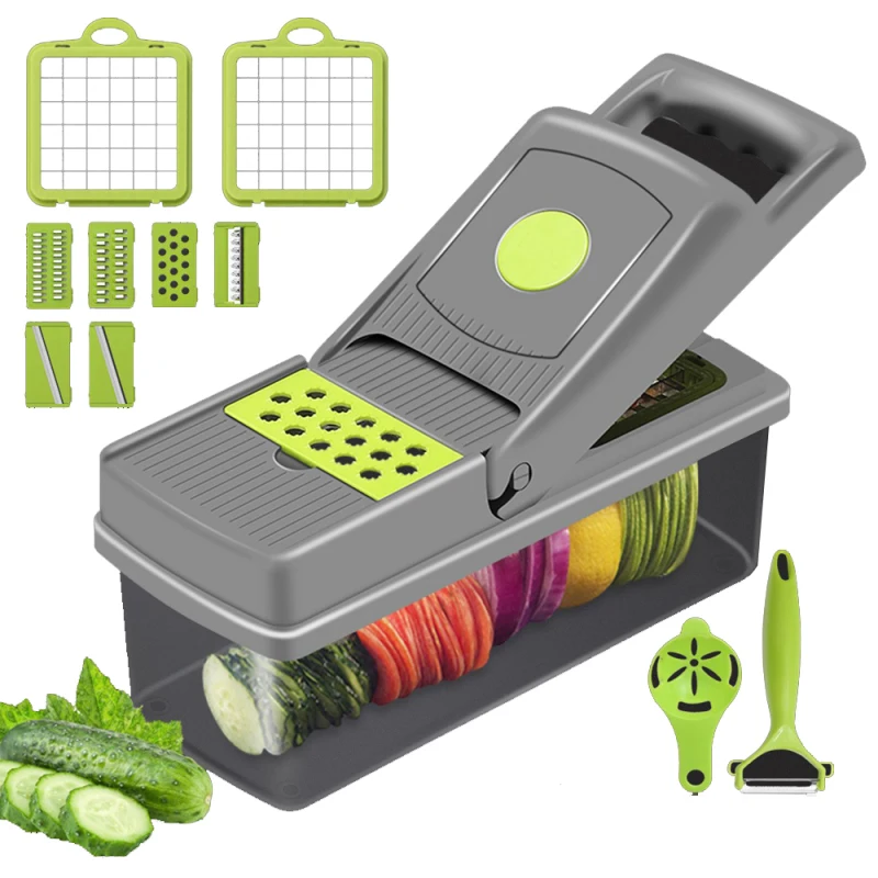 

Multifunctional Vegetable Slicer Cutter Potato Onion Slicer Chopper Carrot Grater Kitchen Accessories Gadgets Chopper