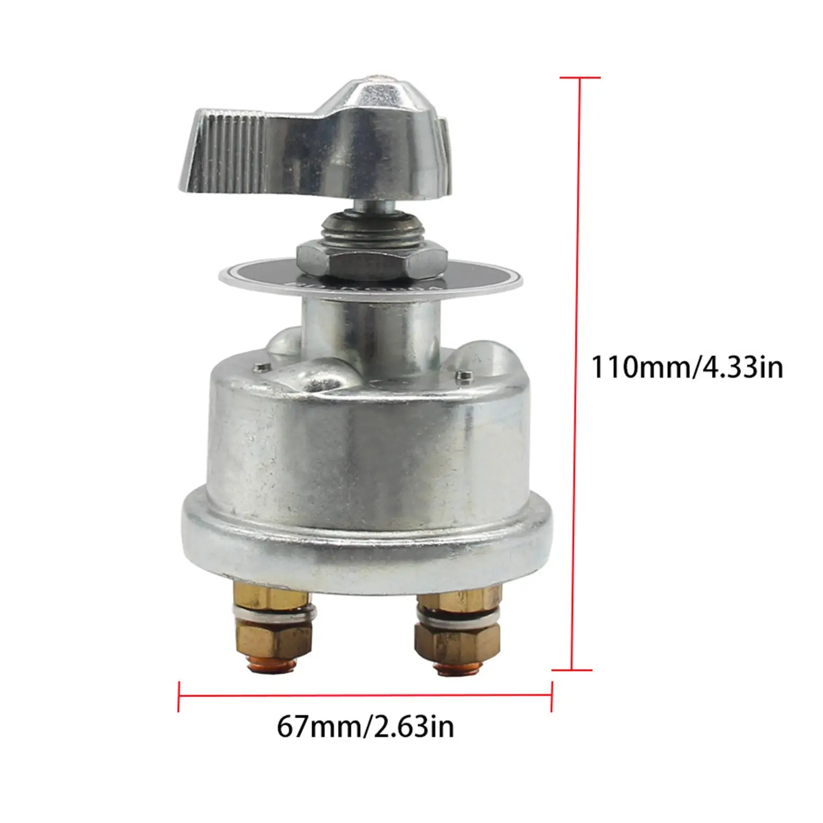 Главный выключатель аккумулятора 12–24 В медный отключения