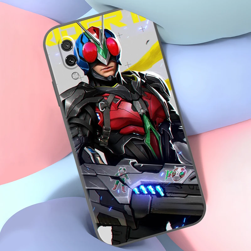 Модный классический Чехол Bandai Kamen Rider для телефона Xiaomi Mi 11 Lite POCO X3 Pro GT NFC M3 ЧЕРНЫЙ