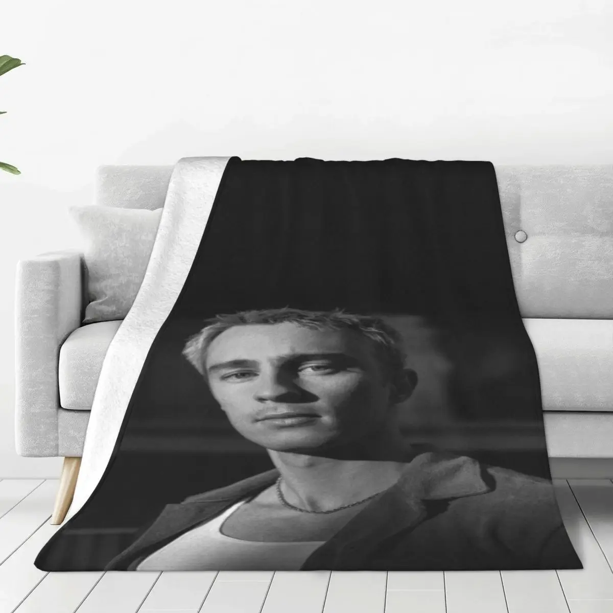 Gwiazda na koc flanelowy zimowy aktor oddychający super ciepły sofę narzuty podróżne