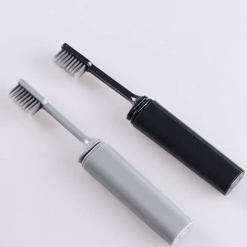 

Portable Compact Bamboo Charcoal Folding Toothbrush Fold Travel Camping Hiking Outdoor Easy To Take Foldable Teethbrush