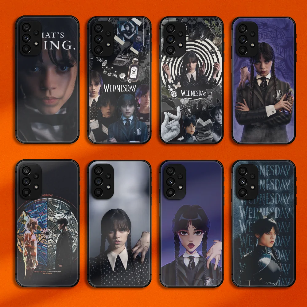 

Wednesday Addams Phone Case Cover For Samsung Galaxy A S Note 12 13 14 20 21 22 23 32 33 50 51 52 53 54 FE Plus Ultra Black