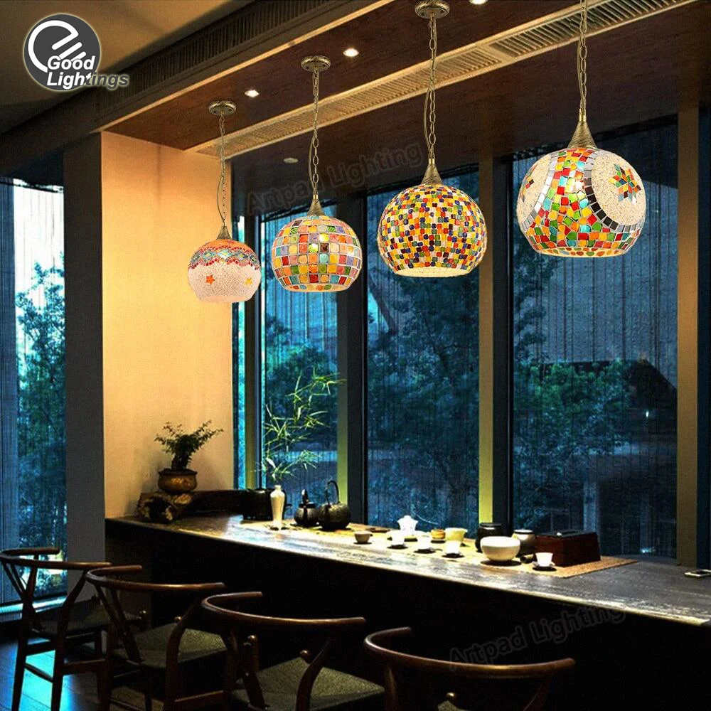 

Лампа в стиле тайского Ретро, декоративная цепочка для столовой, кафе, ресторана, бара, в средиземноморском стиле