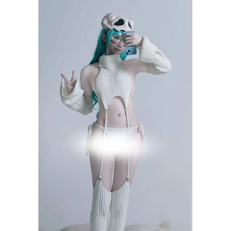 WAT91 AGCOS оригинальный дизайн костюм кремовый свитер с открытой спиной костюмы