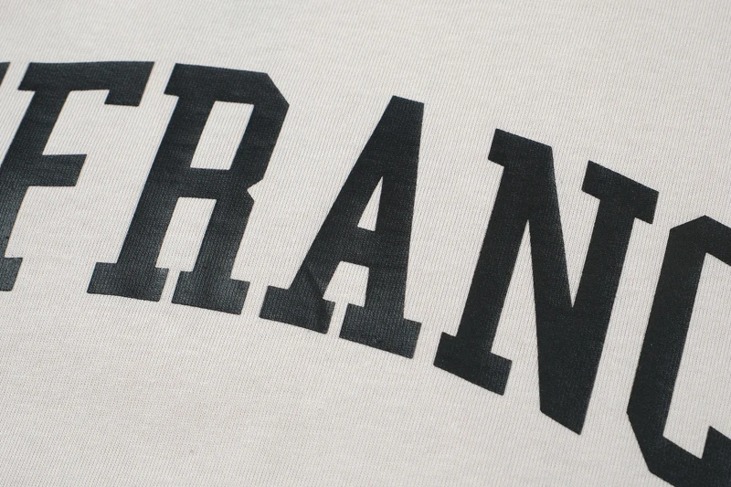 24SS американская ARNODEFRANCE ретро классический логотип с коротким рукавом летняя