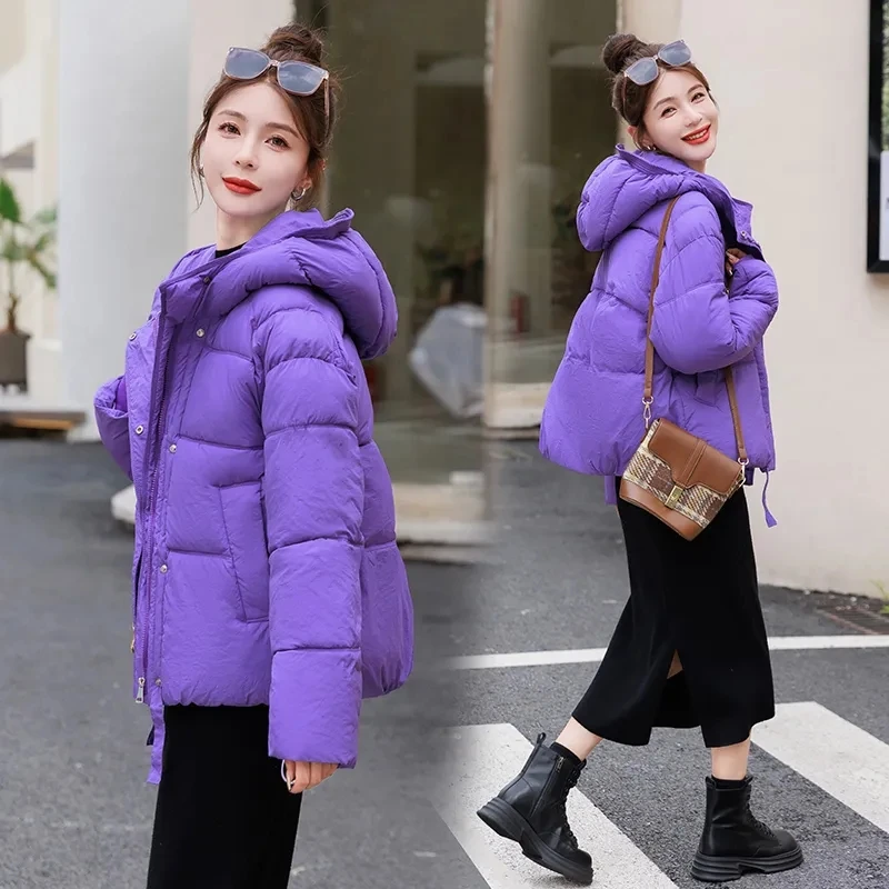 

Cotton-padded Coat Women Short Winter 2023 New Korean Students' Bread Clothes Cotton-padded Coat Loose Padded Outcoat Female