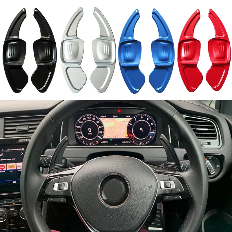 

Car paddle for Volkswagen VW Tiguan 2017-2019 steering wheel extension shifter shift aluminum alloy the rudder DSG gear shift 2p