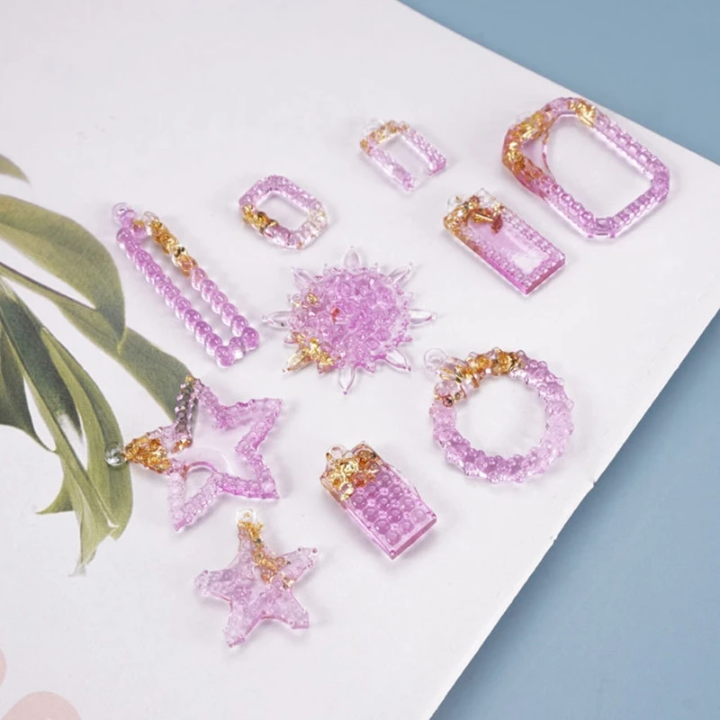 Кристаллическая форма для эпоксидной смолы сделай сам брелок ключей серьги