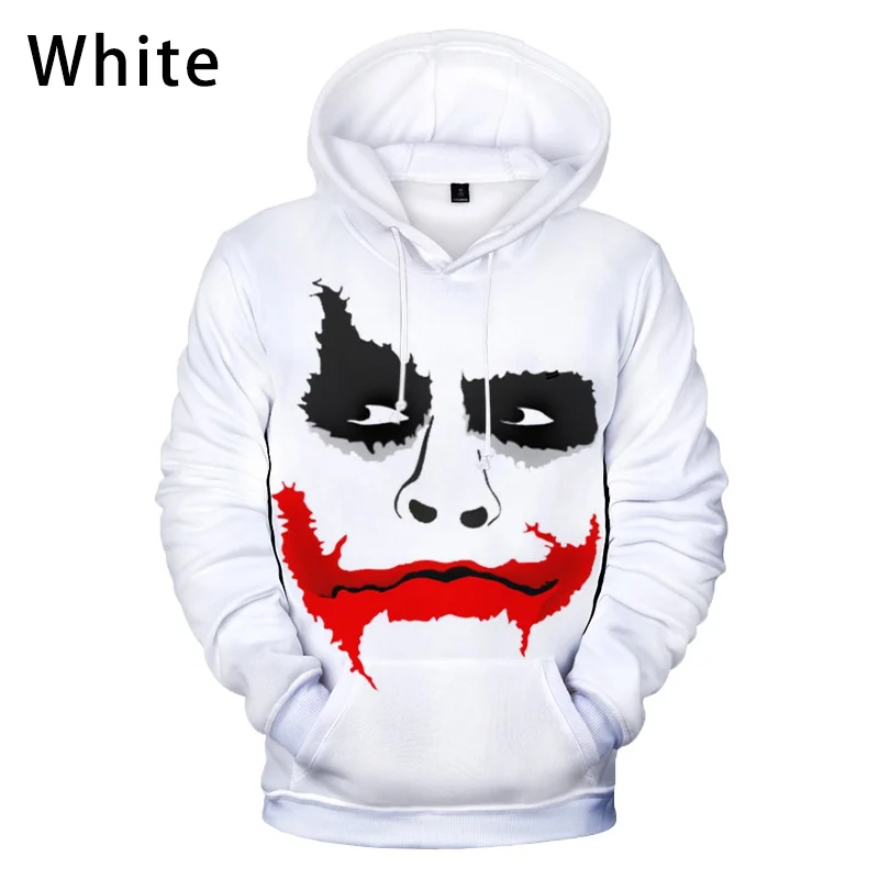 

2022 Haha J-Jokers 3D Printed Hoodie Sweatshirts Men Women Fashion Casual Hip Hop Pullover Clown Streetwear Oversized Hood