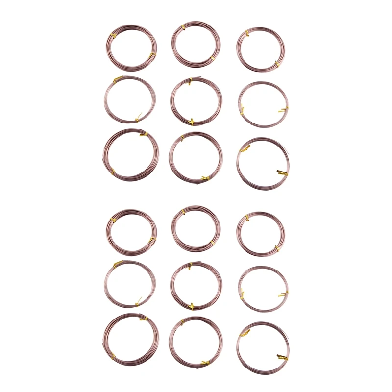 

18 Rolls Bonsai Wires Anodized Aluminum Bonsai Training Wire With 3 Sizes (1.0 Mm,1.5 Mm,2.0 Mm),Total 147 Feet (Brown)