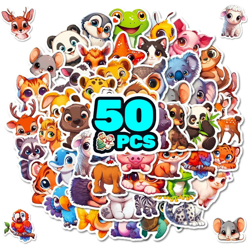 10/50 шт. стикеры в виде животных