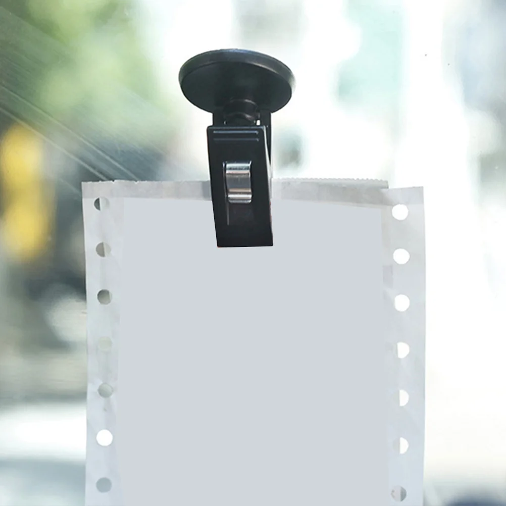 

2 Pcs Transponder Holder for Car Mounted Clamp Adhesive Type Parking Ticket Pvc Clip Cars