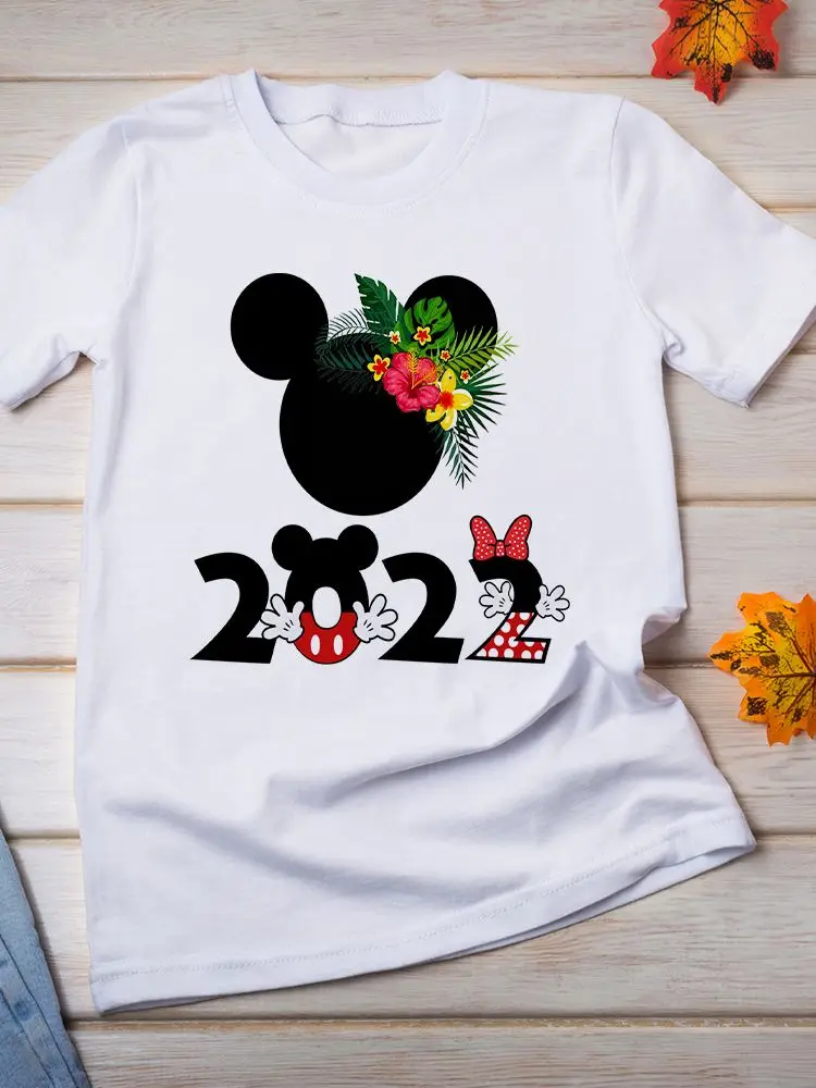 disney summer t shirt women leopard print minnie head trendy 2022 t shirt disney brand harajuku hot sell retro short sleeve cool free global shipping