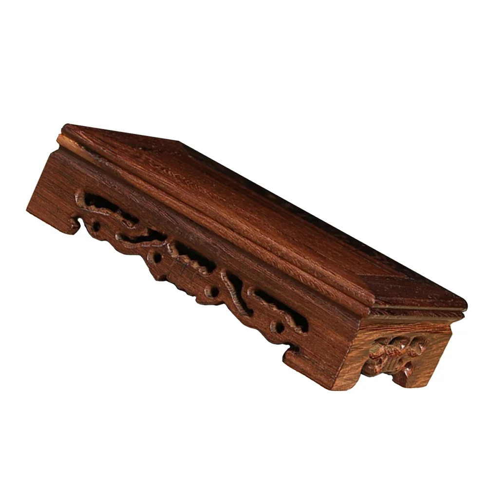 

1Pc Wood Serving Platter Wooden Display Base Wooden Food Serving Tray Tea Tray