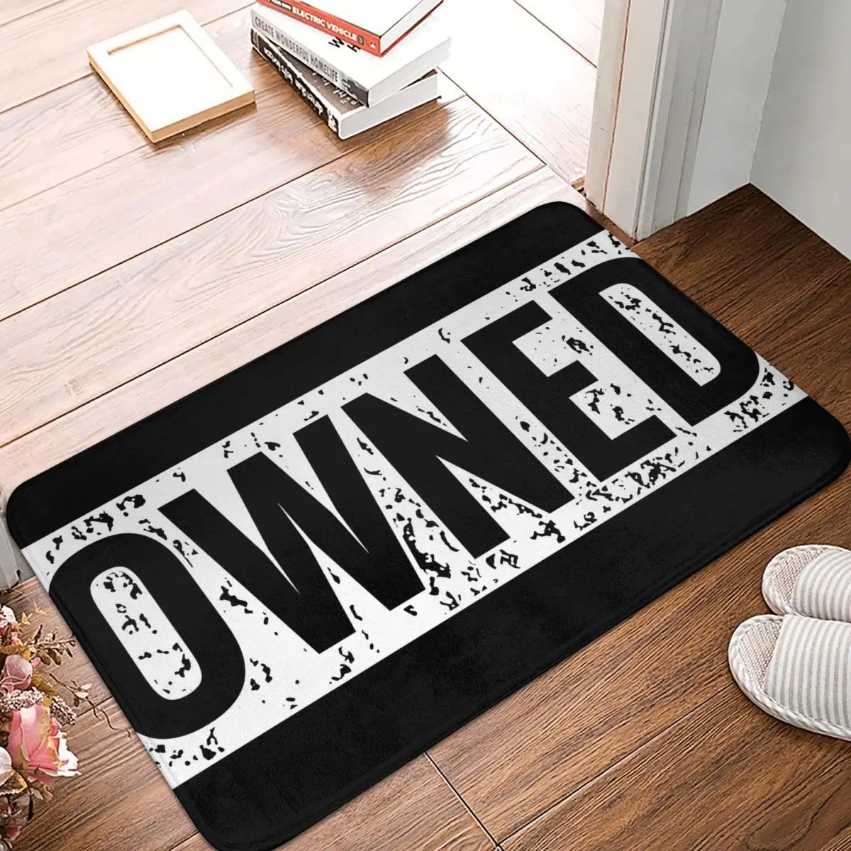 

BDSM Non-slip Rug Doormat Kitchen Mat Owned Sex Slave Sub Kink Submissive Fetish Balcony Carpet Home Decorative