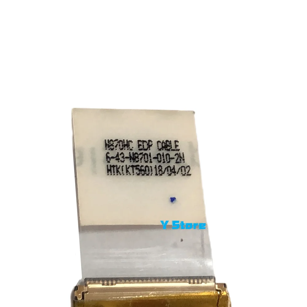 Y Store гибкий кабель для видеоэкрана для Clevo N870HC K670E-G6E3 LED LVDS кабель 6-43-N8701-010-2N Быстрая доставка (art.: 3920befe50fc4) - 3920befe50fc4
