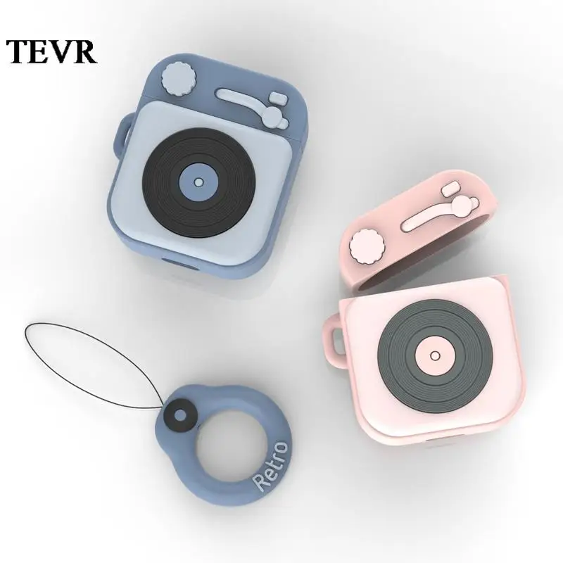 

Retro Classic 3D Headphone Cases For Apple Airpods Wireless Bluetooth Headset For Airpods 1 2 Silicone Earphone Protection Cover