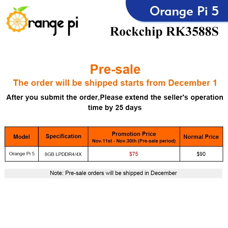 Orange Pi 5 8 ГБ RK3588S с Wi-Fi + BT Gigabit Ethernet PCIE SSD Одноплатный компьютер поддержка ОС Android 12
