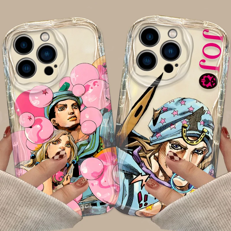 Чехол JoJo's Bizarre Adventure для Apple iPhone 15 14 13 12 11 Pro X XR XS Max Plus 8 7 SE Wave Oil чехол телефона