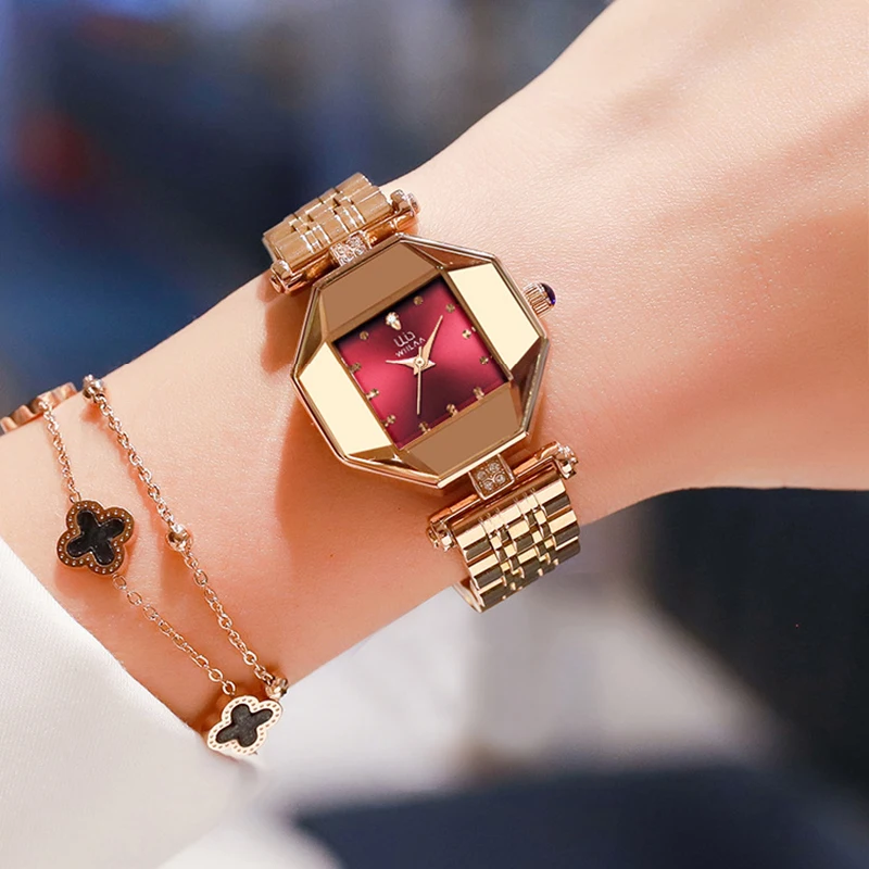 2022 Luxury Brand Diamond Women Watches Gold Quartz Ladies Wrist Watches Stainless steel Clock Female Watch relogio feminino enlarge