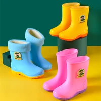 rain boots kids cute 3 d rain boots dinosaur childrens boys boots plush warm ankle pvc kids waterproof rain boots