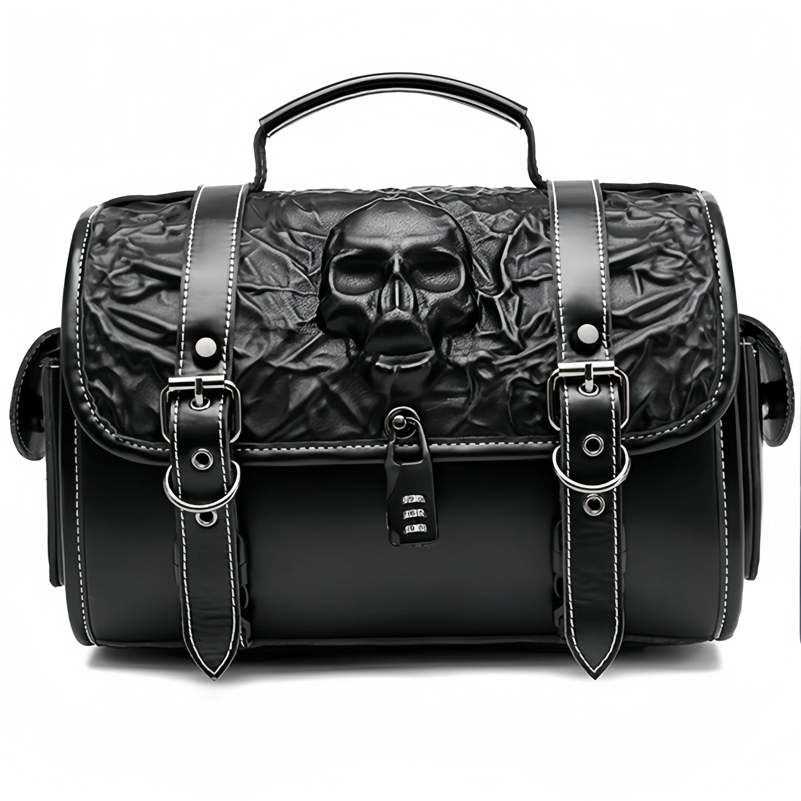 

Универсальная седельная сумка для мотоцикла в стиле ретро, седельные сумки из искусственной кожи, боковая сумка для снаряжения с чашкой, сумка для хранения инструментов WP для Harley Moto