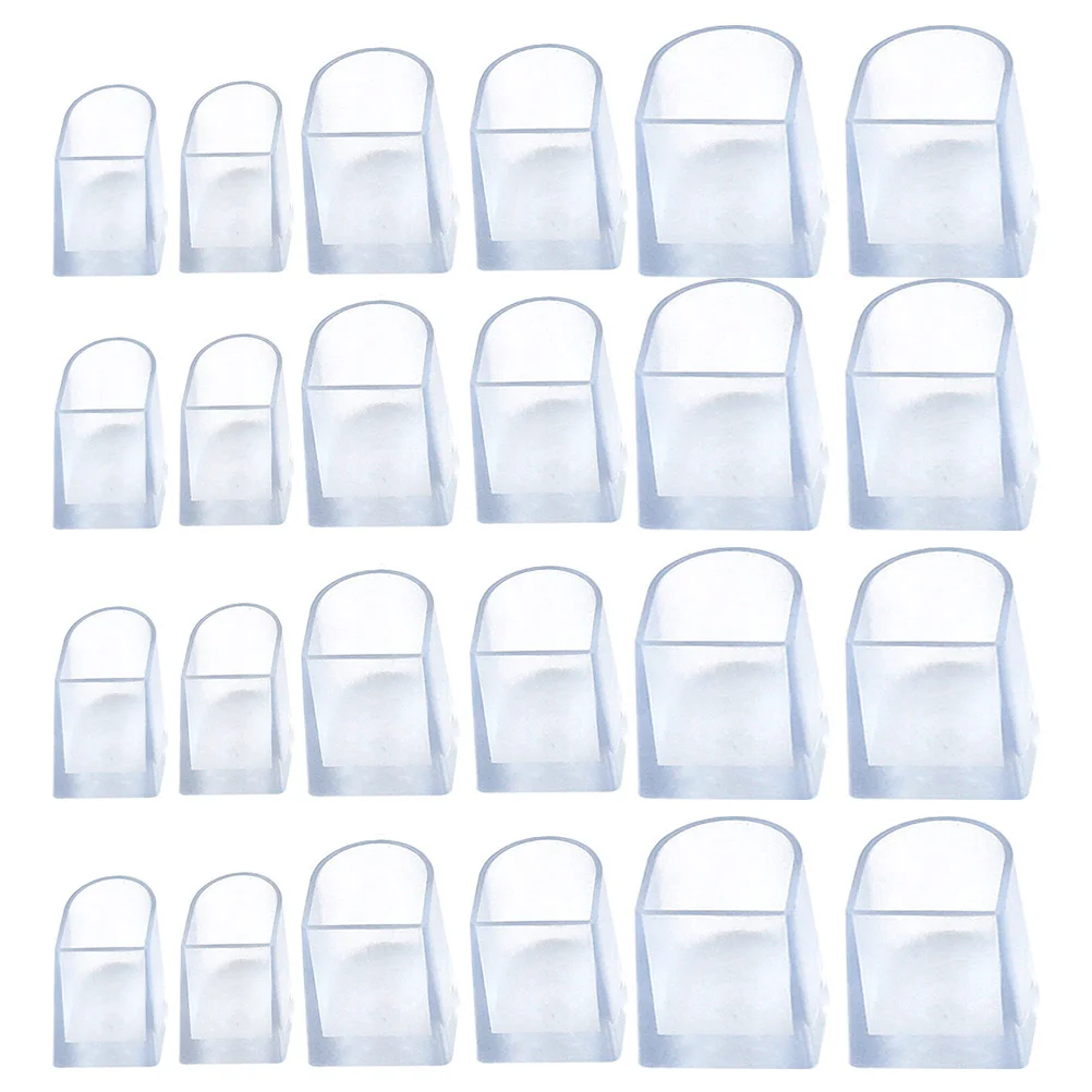 

12Pairs Transparent High Heels Protector Shoe Heel Protective Cover Shoe Supply