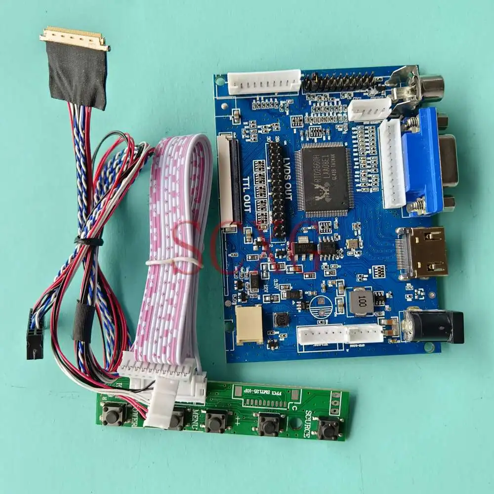 

Fit LP156WHB-TLC1 LCD Screen Controller Board LVDS 40 Pin 15.6" 2AV+VGA+HDMI-Compatible 1366*768 Notebook DIY Kit