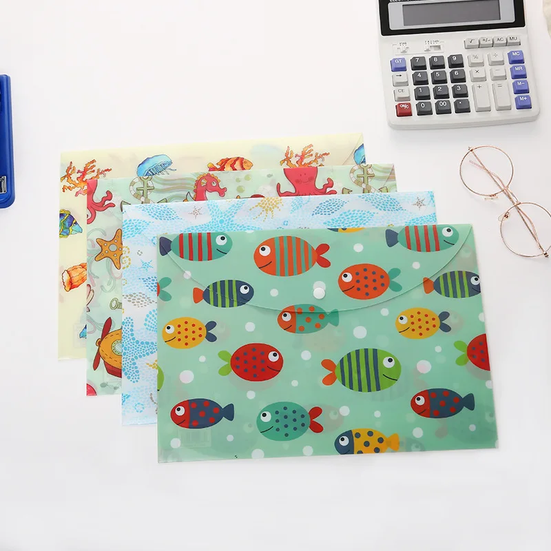 A4 File Folder Big Capacity File Pocket Document Organizer Holder Storage Bag School Stationery