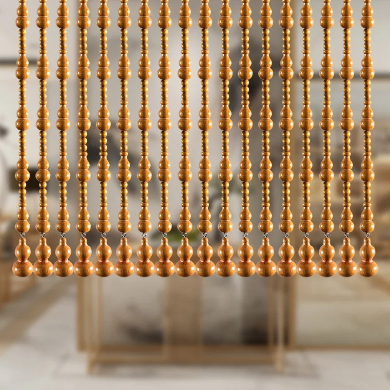 

Деревянная персиковая занавеска Jufu