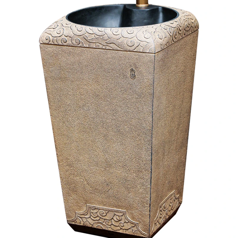 

YY Sink Balcony Garden Pedestal Basin Integrated Floor Wash Basin