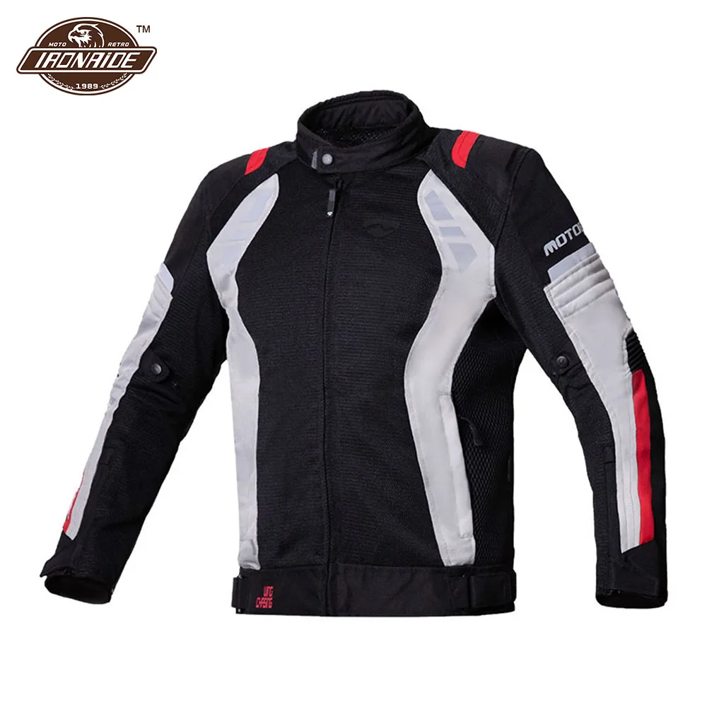 

Men's Motorcycle Jacket CE Protective Jaqueta Motociclista Breathable Mesh Chaqueta Moto Hombre Wear-resistant Motocross Jacket